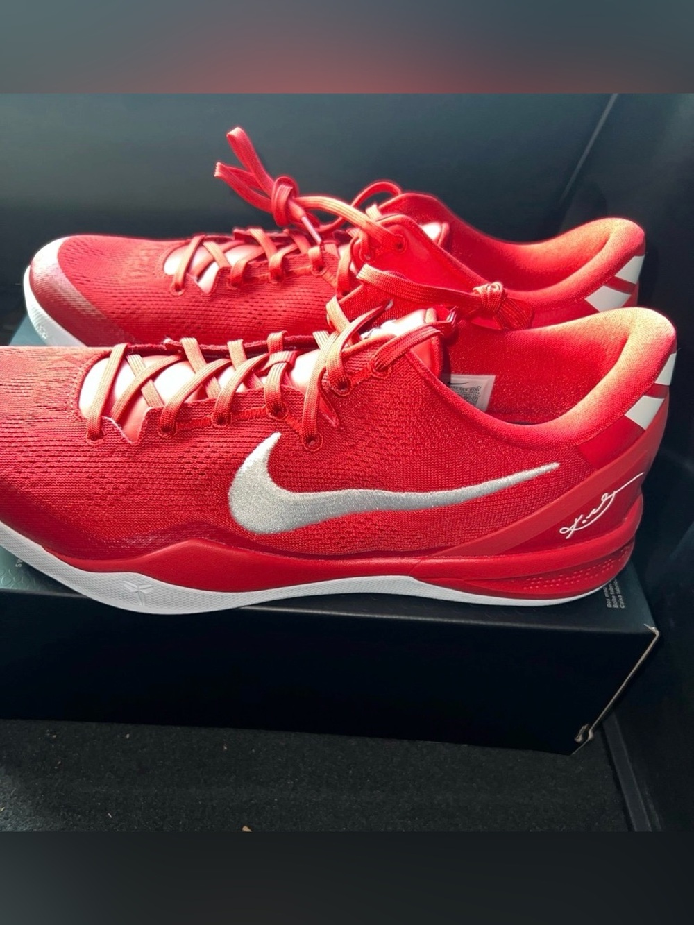 Nike Kobe 8 Protro TB Promo University Red/White HM6469-600 no lid Size 14